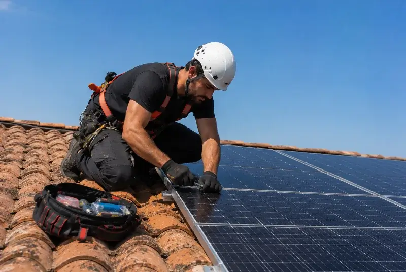 Maintenance et monitoring de panneaux solaires à Harskirchen