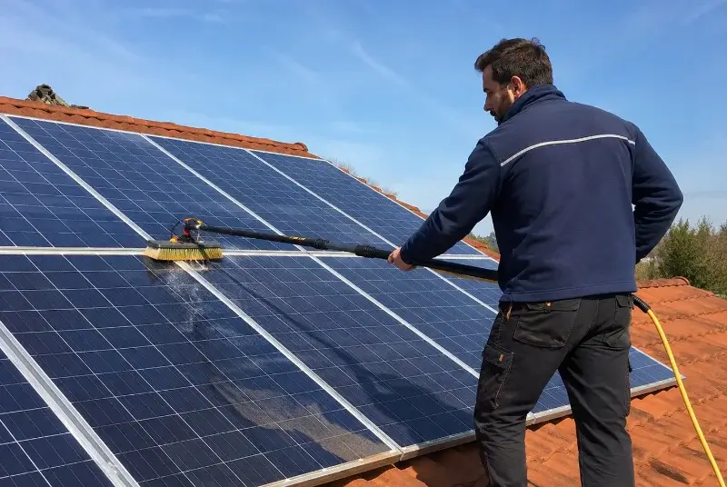 Nettoyage et entretien de panneaux solaires à Harskirchen